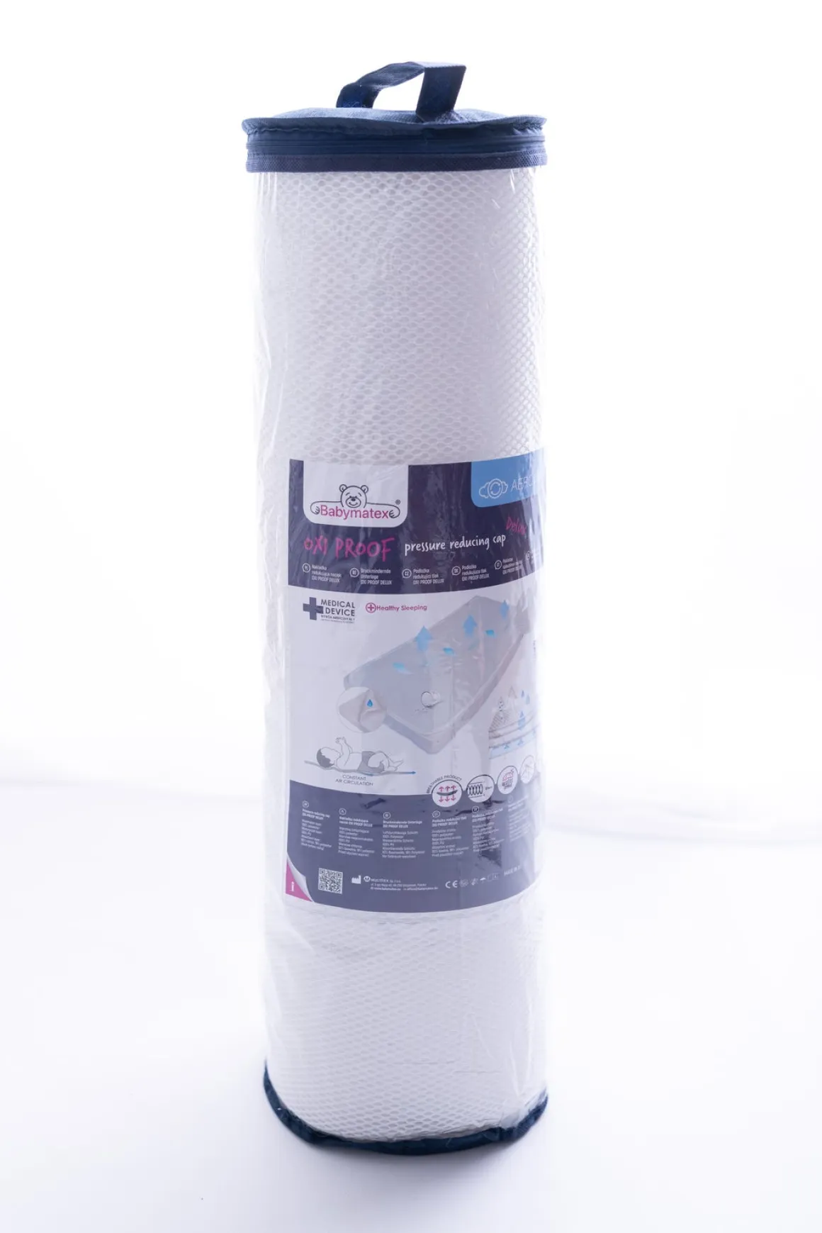 BabyMatex OXI PROOF Rullemadras til Juniorseng 70x140 cm, Hvid