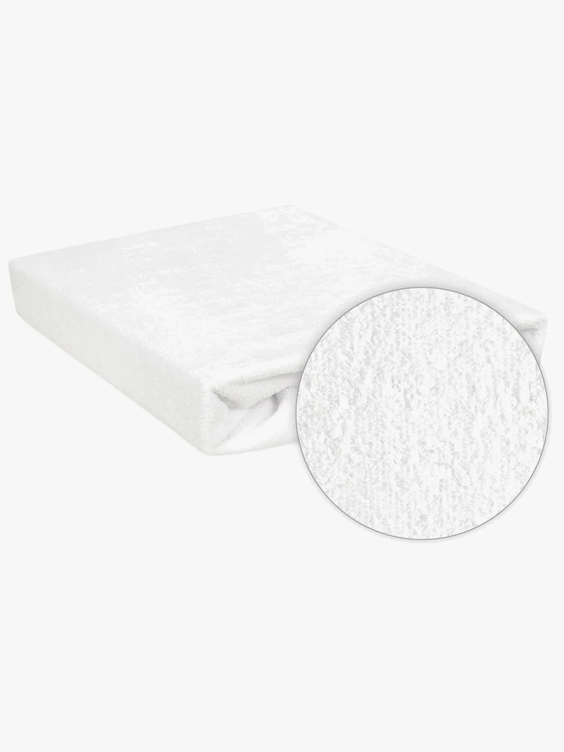 BabyMatex Premium Frotté Stræklagen til Tremmeseng 60 x 120 cm, Hvid