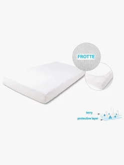 BabyMatex Premium Frotté Stræklagen til Juniorseng 70 x 140 cm, Hvid