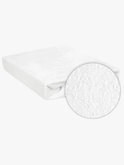 BabyMatex Premium Frotté Stræklagen til Juniorseng 70 x 140 cm, Hvid