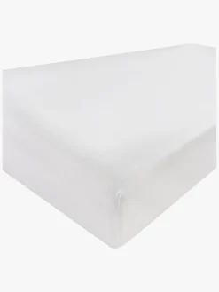 BabyMatex Satin Stræklagen 90x200, Hvid