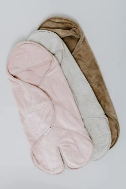 Baby's Only Hooded Baby Tæppe med Fødder Cozy, Dusty Grey