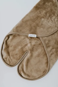 Baby's Only Hooded Baby Tæppe med Fødder Cozy, Clay