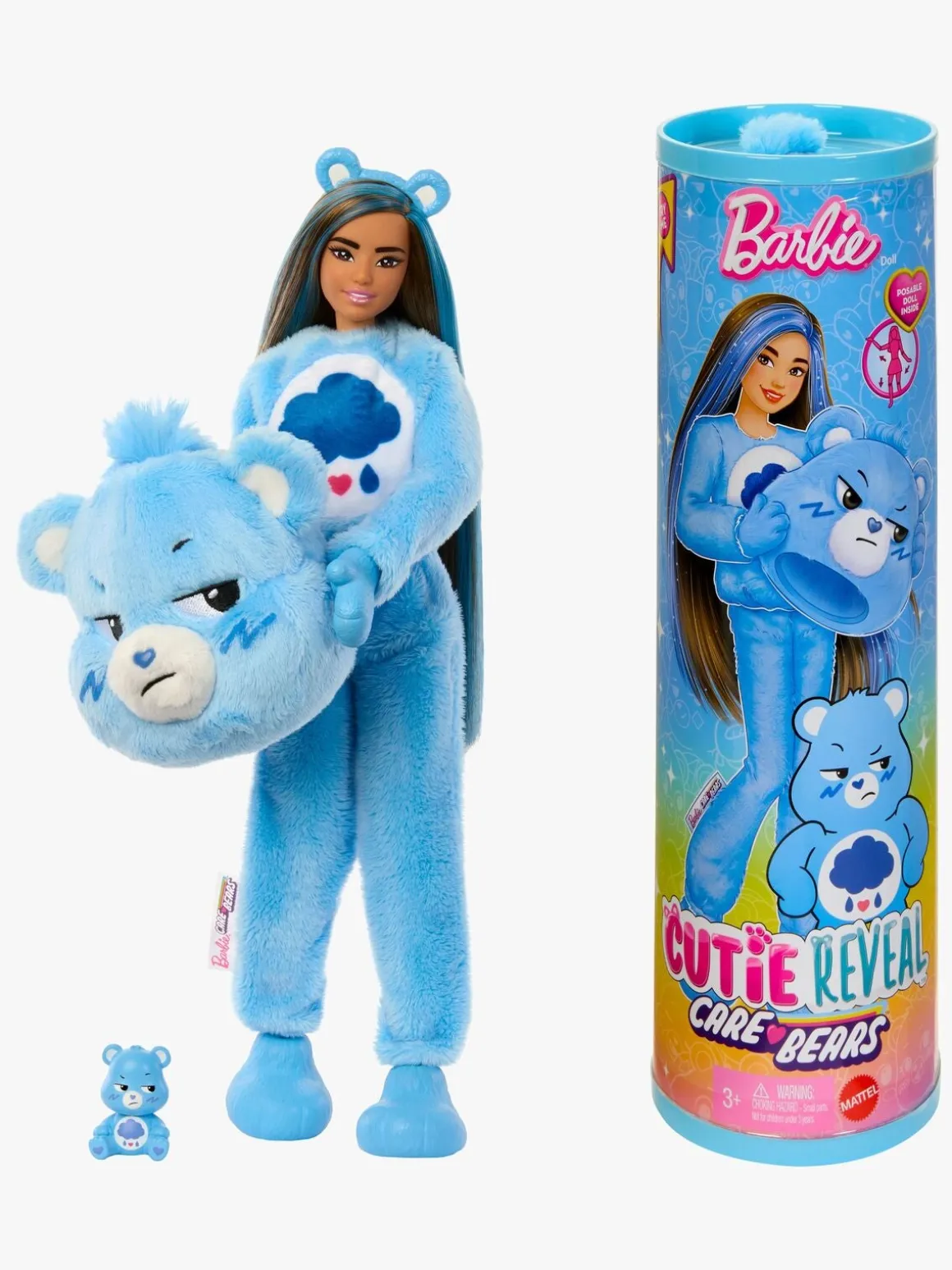 Barbie Cutie Reveal Dukke Care Bears, Blå