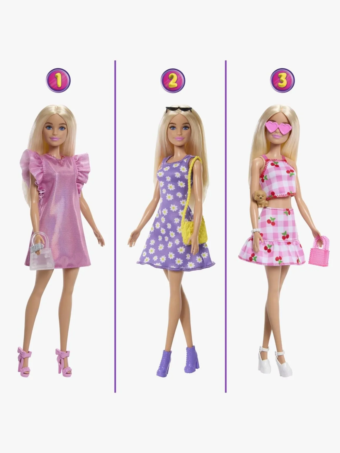 Barbie Dream Closet Legesæt med Dukke og Tilbehør