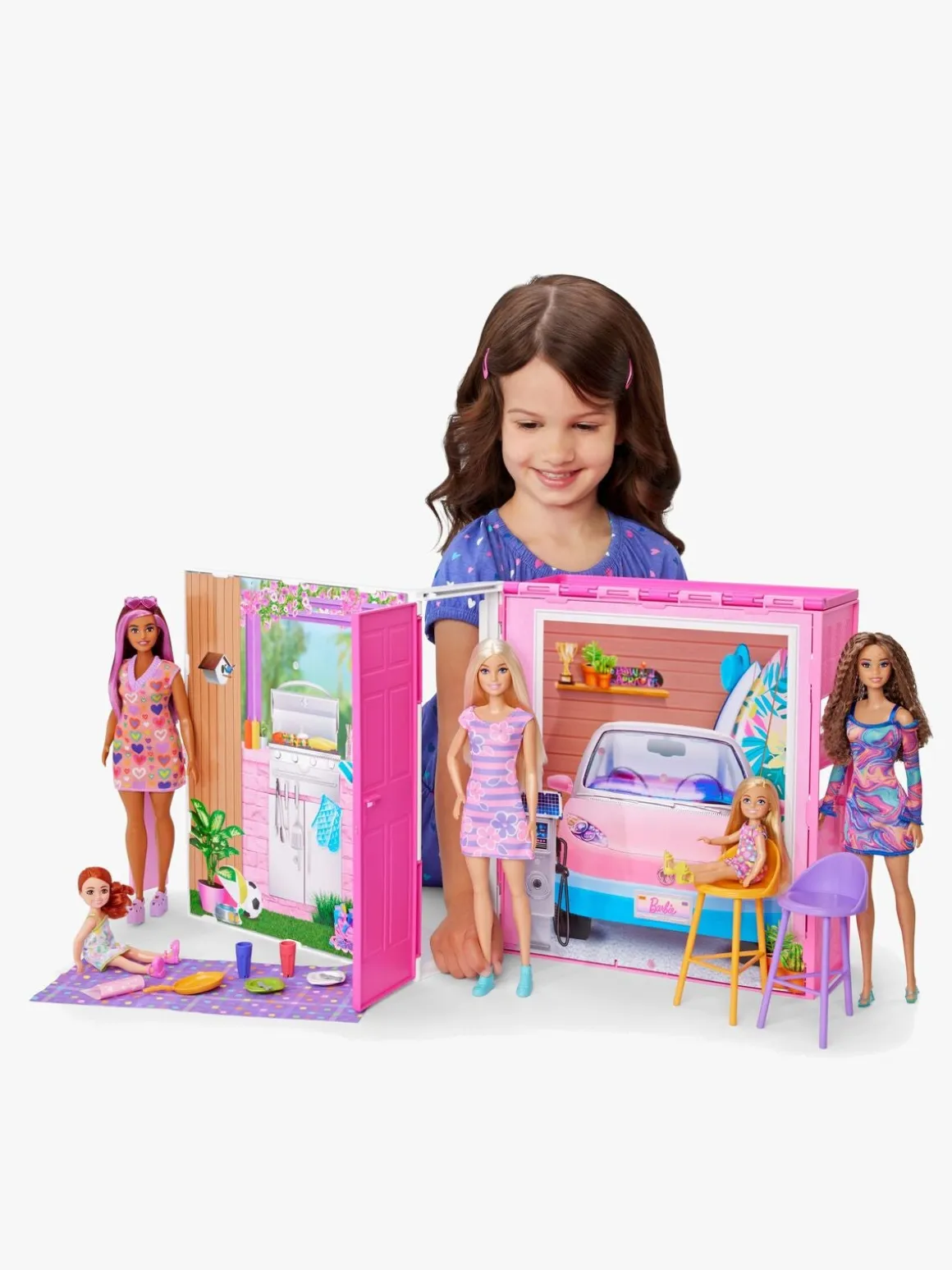Barbie Legesæt med Dukke Getaway House