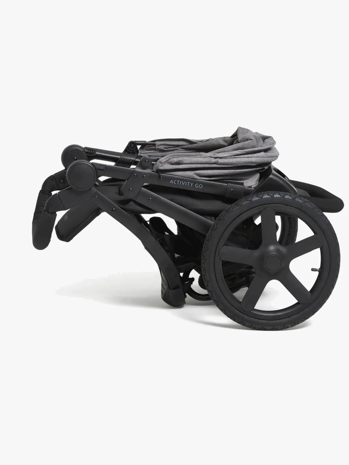 Beemoo Activity Go Aktivitetsklapvogn, Black/Dark Grey