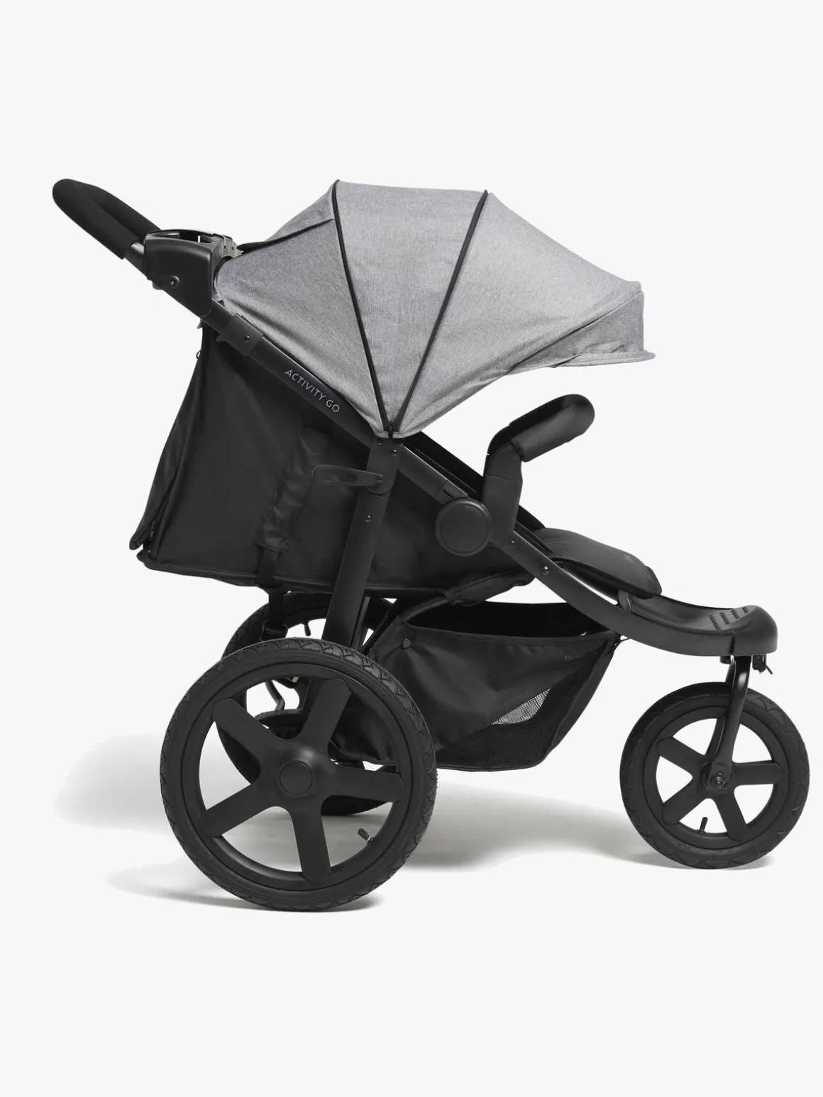 Beemoo Activity Go Aktivitetsklapvogn, Black/Dark Grey