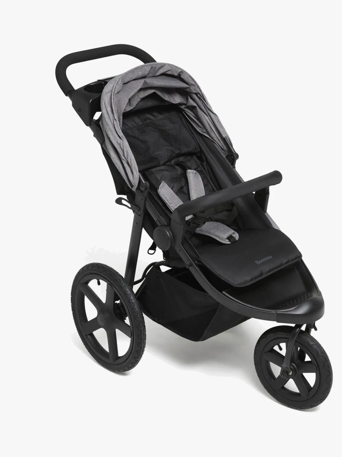 Beemoo Activity Go Aktivitetsklapvogn, Black/Dark Grey