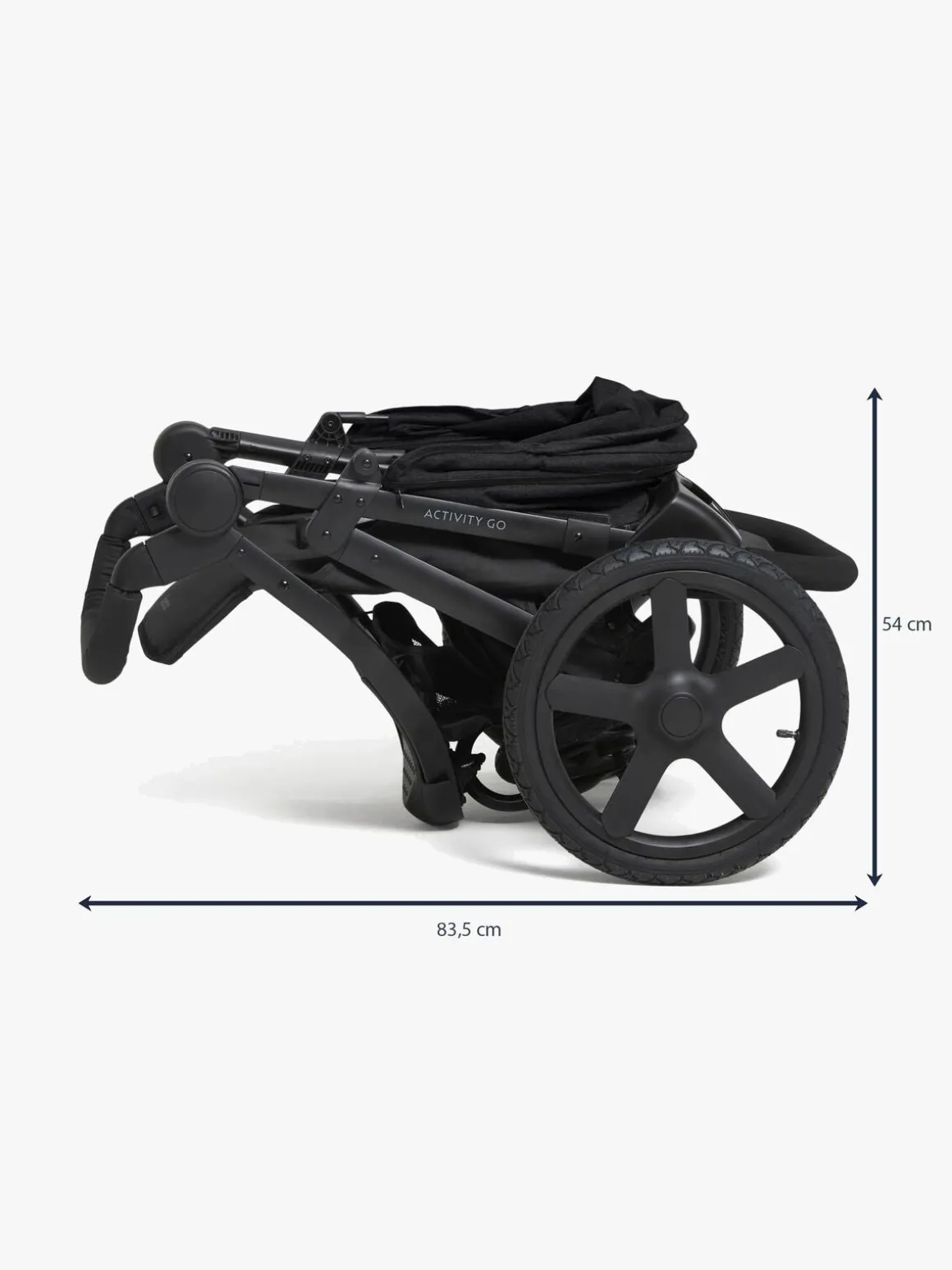 Beemoo Activity Go Aktivitetsklapvogn, Black