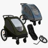Beemoo Activity Sport Cykelanhænger inkl. Newborn Set, Løbesæt & Regnslag, Green