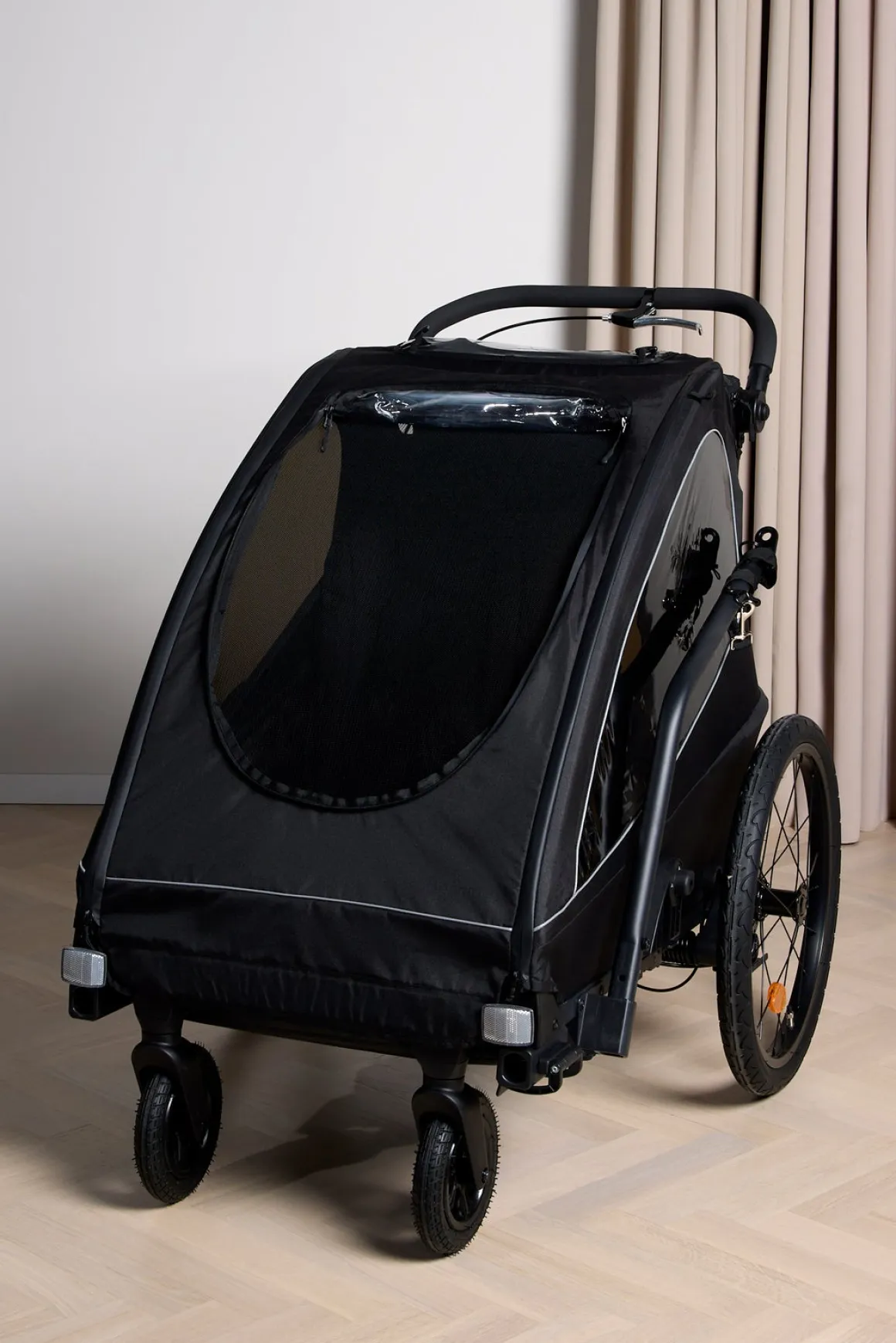 Beemoo Activity Sport Cykelanhænger inkl. Regnslag, Black