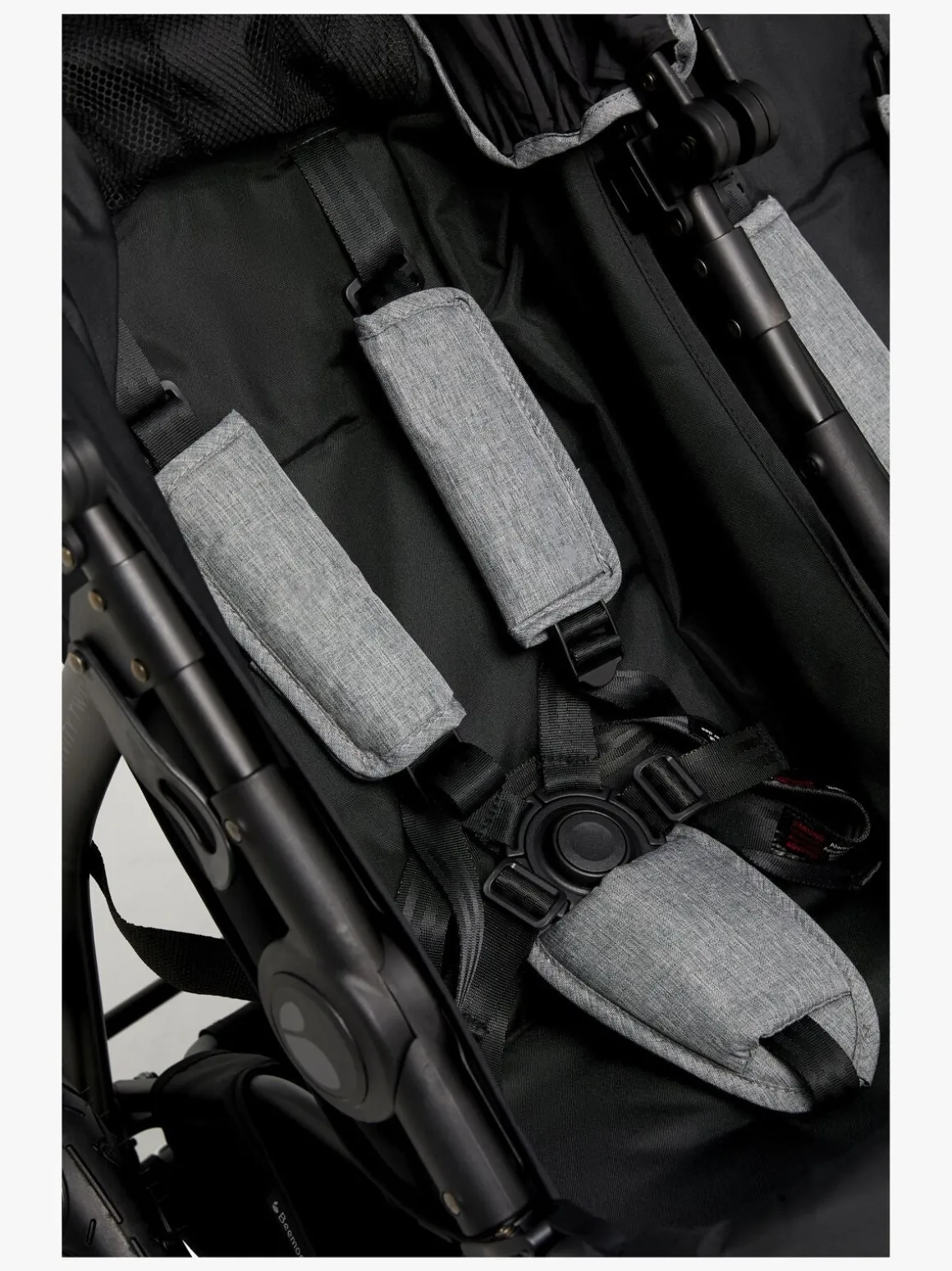 Beemoo Activity Twin Søskendevogn, Black/Dark Grey