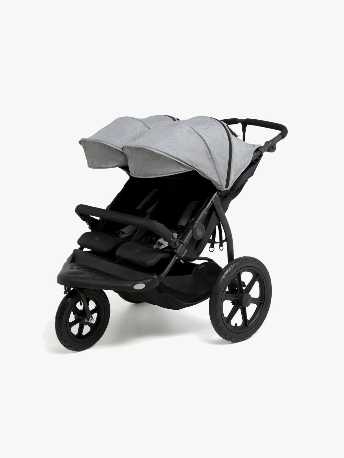Beemoo Activity Twin Søskendevogn, Black/Dark Grey