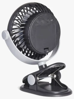 Beemoo Barnevognsventilator, Black/Grey