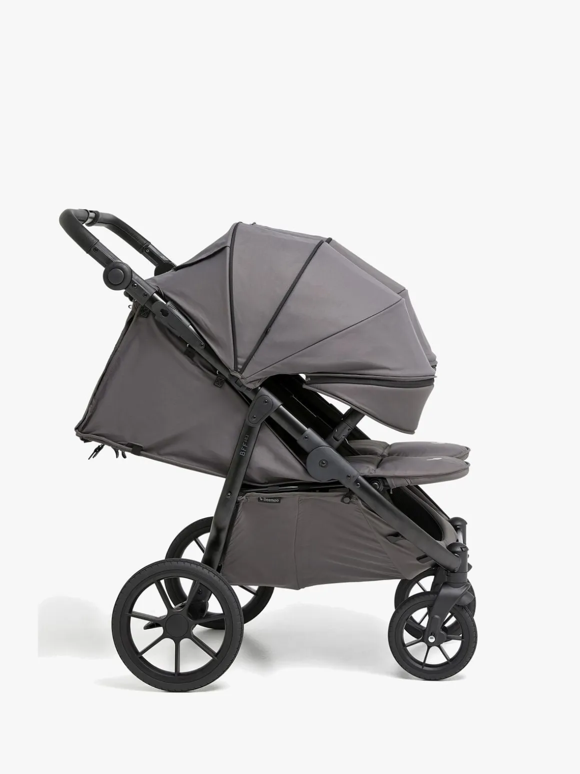 Beemoo BFF60 2 Søskendevogn, Fog Grey