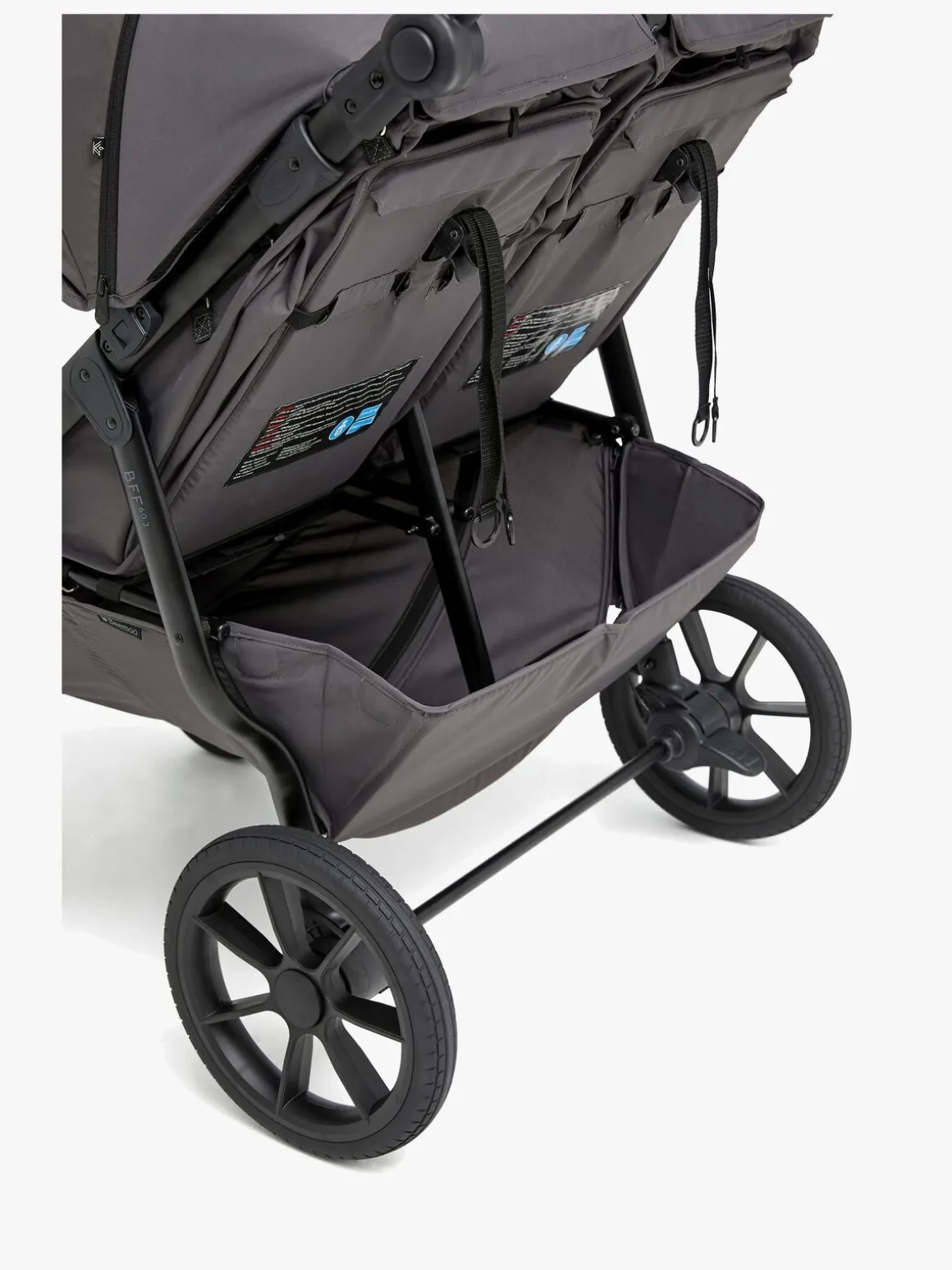 Beemoo BFF60 2 Søskendevogn, Fog Grey
