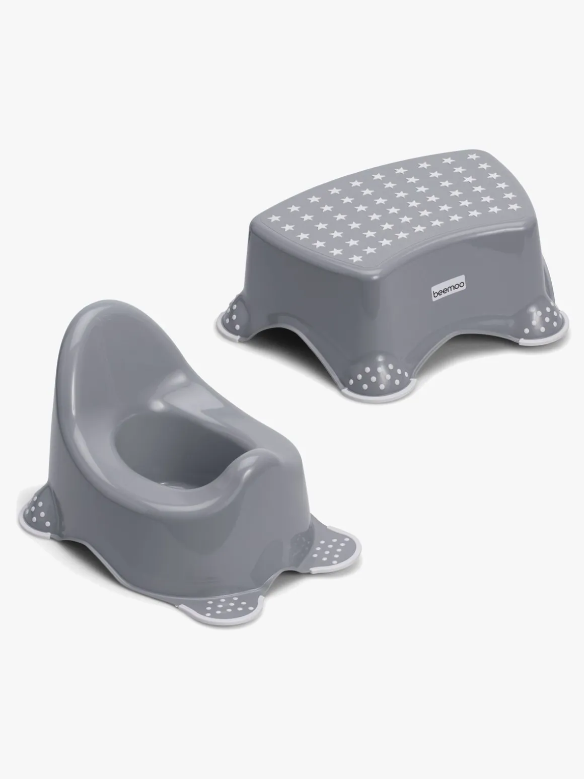 Beemoo CARE Anti-Slip Potte & Skammel, Grå