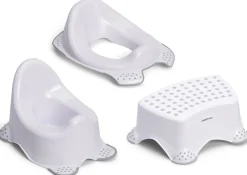 Beemoo CARE Anti-Slip Potte, Toiletsæde og Skammel, Hvid