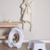 Beemoo CARE Anti-Slip Toiletsæde & Skammel, Hvid