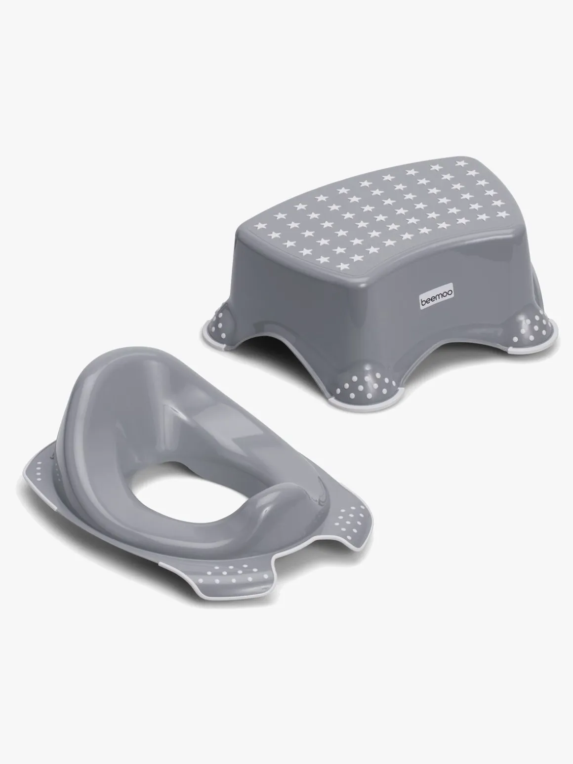 Beemoo CARE Anti-Slip Toiletsæde & Skammel, Grå