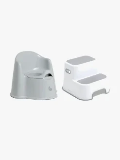 Beemoo CARE Assist Potte & Skammel, White/Grey