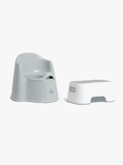 Beemoo CARE Assist Potte & Skammel, White/Grey