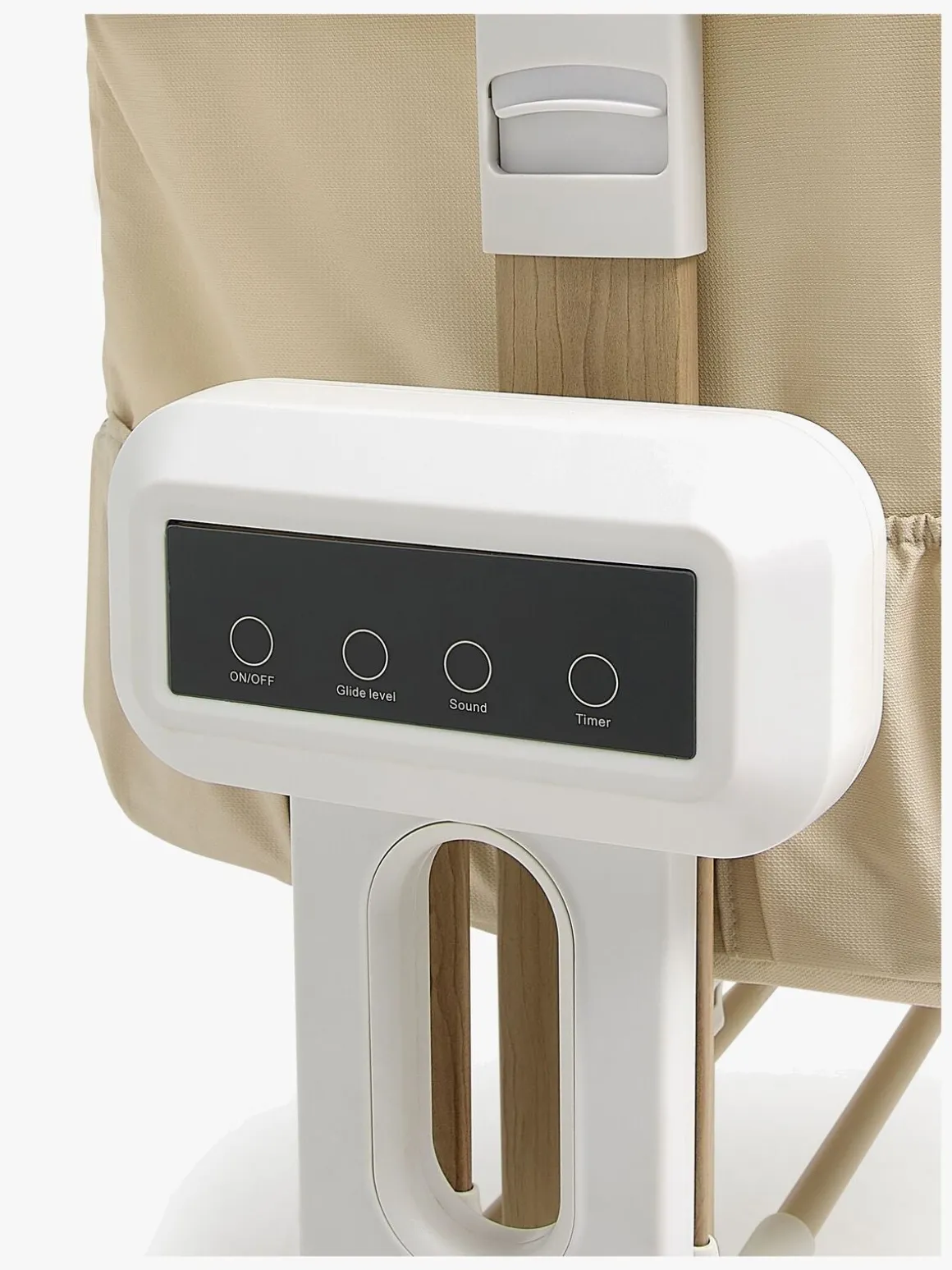 Beemoo CARE AutoMotion Bedside Crib, Beige/Wood