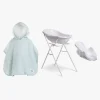 Beemoo CARE Badekar med Stativ Inkl. Badestol & Badekåbe, White/Blue