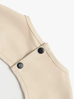 Beemoo CARE Bib  Langærmet Hagesmæk, Beige