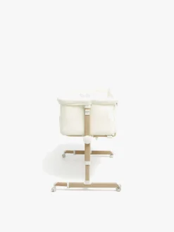 Beemoo CARE Calm Bedside Crib, Nature/White