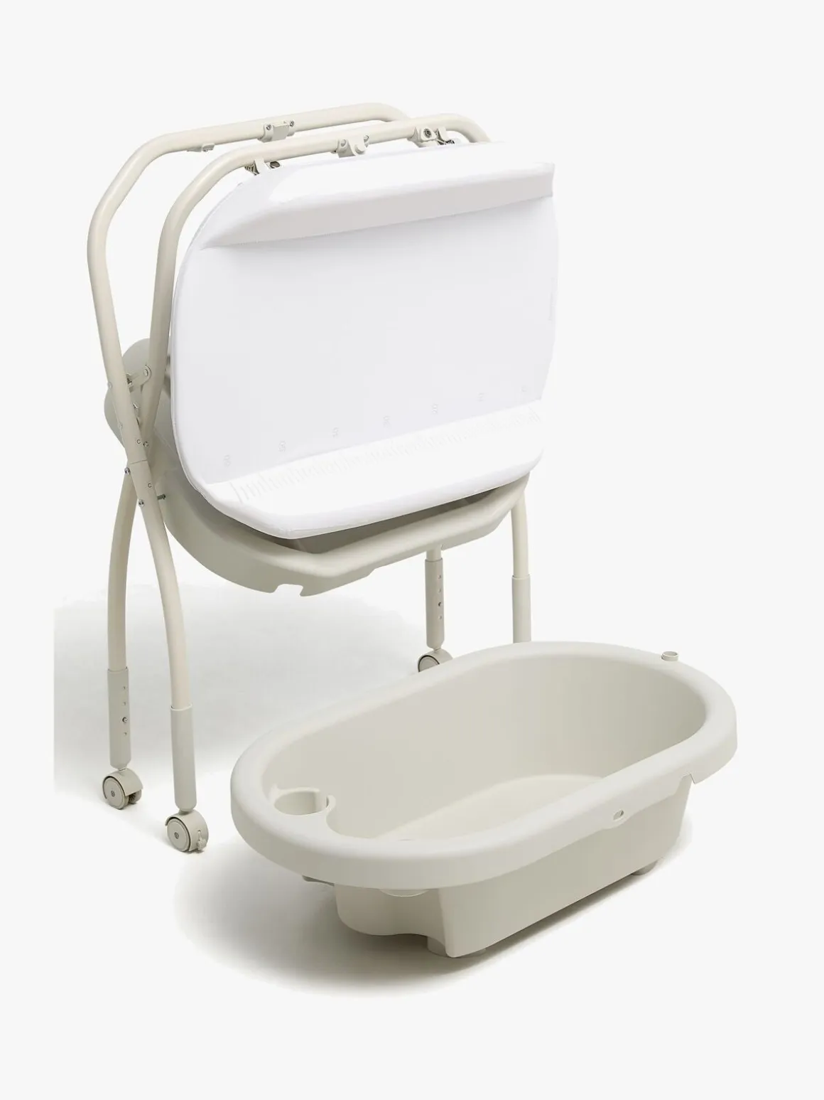 Beemoo CARE Flex Puslebord med Badekar, Soft Beige