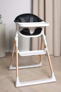 Beemoo CARE Harmony Højstol inkl. Hynde, White/Wood/Black