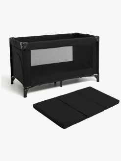 Beemoo CARE QuickFold Weekendseng inkl. Madras, Black
