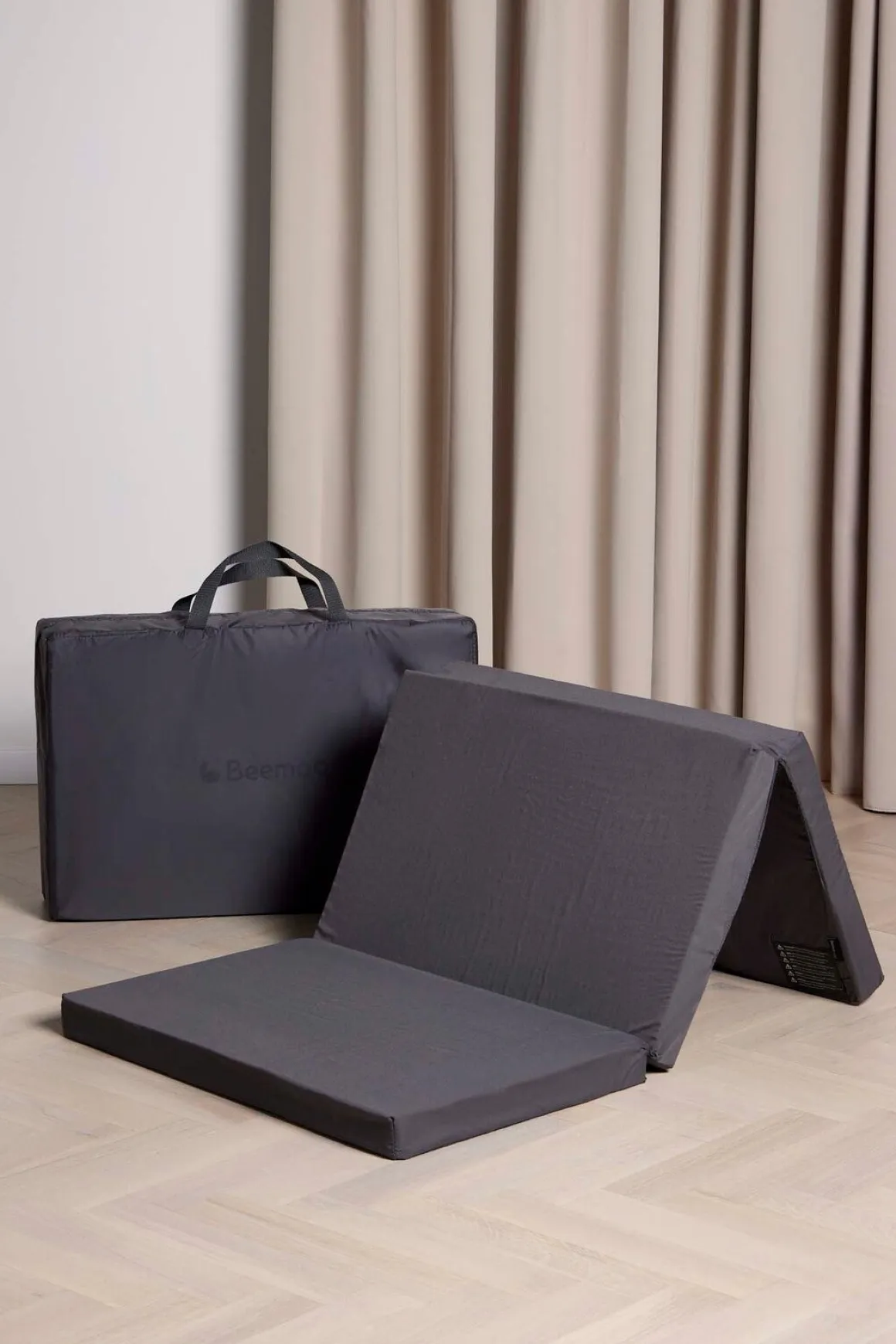 Beemoo CARE QuickFold Weekendseng inkl. Madras, Slate