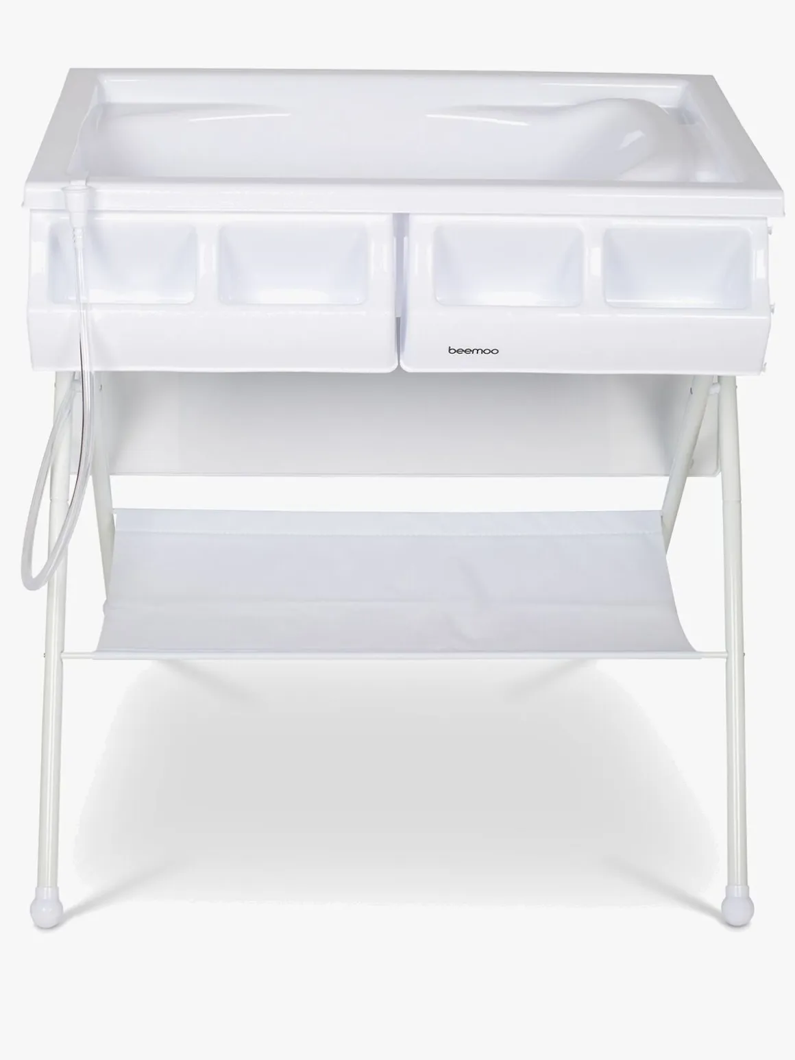 Beemoo CARE Sammenfoldeligt Puslebord m. Badekar, Hvid