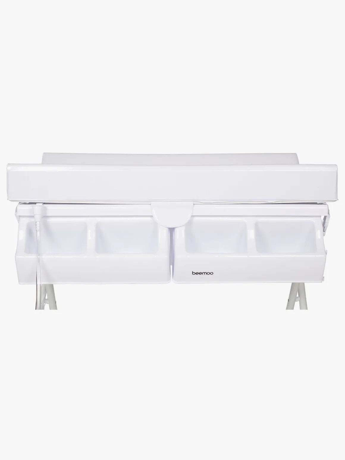 Beemoo CARE Sammenfoldeligt Puslebord m. Badekar, Hvid