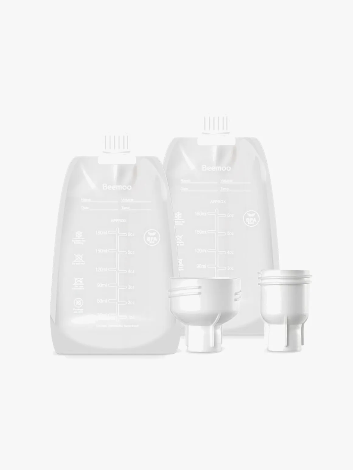 Beemoo CARE Single Elektrisk Brystpumpe inkl. Modermælksposer 180 ml 30-pak