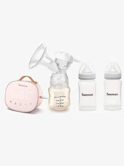 Beemoo CARE Single Elektrisk Brystpumpe inkl. Modermælksflaske 240 ml 2-pak