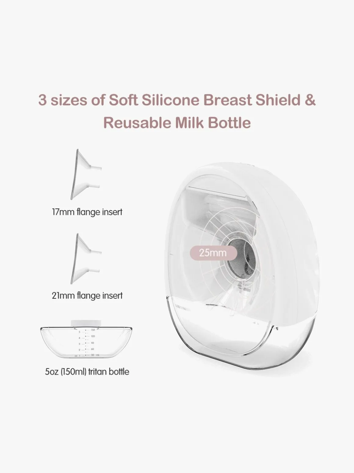Beemoo CARE Wearable Elektrisk Brystpumpe Dobbelt