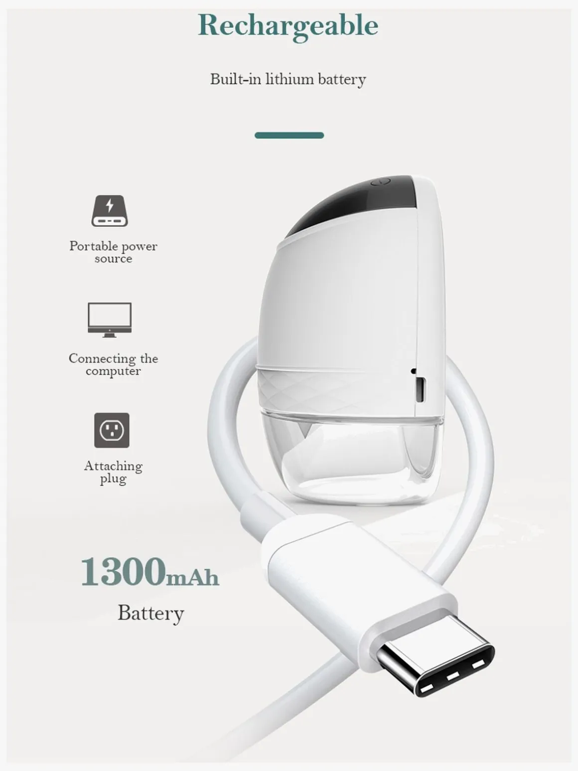 Beemoo CARE Wearable LED Elektrisk Brystpumpe Dobbelt