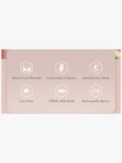 Beemoo CARE Wearable LED Elektrisk Brystpumpe Single