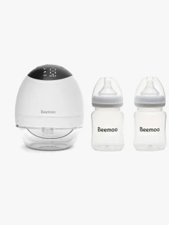 Beemoo CARE Wearable LED Elektrisk Brystpumpe Single inkl. Flasker 180 ml 2-pak