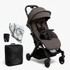Beemoo Easy Fly Lux 4 Klapvogn inkl. Tilbehørspakke, Gull Grey