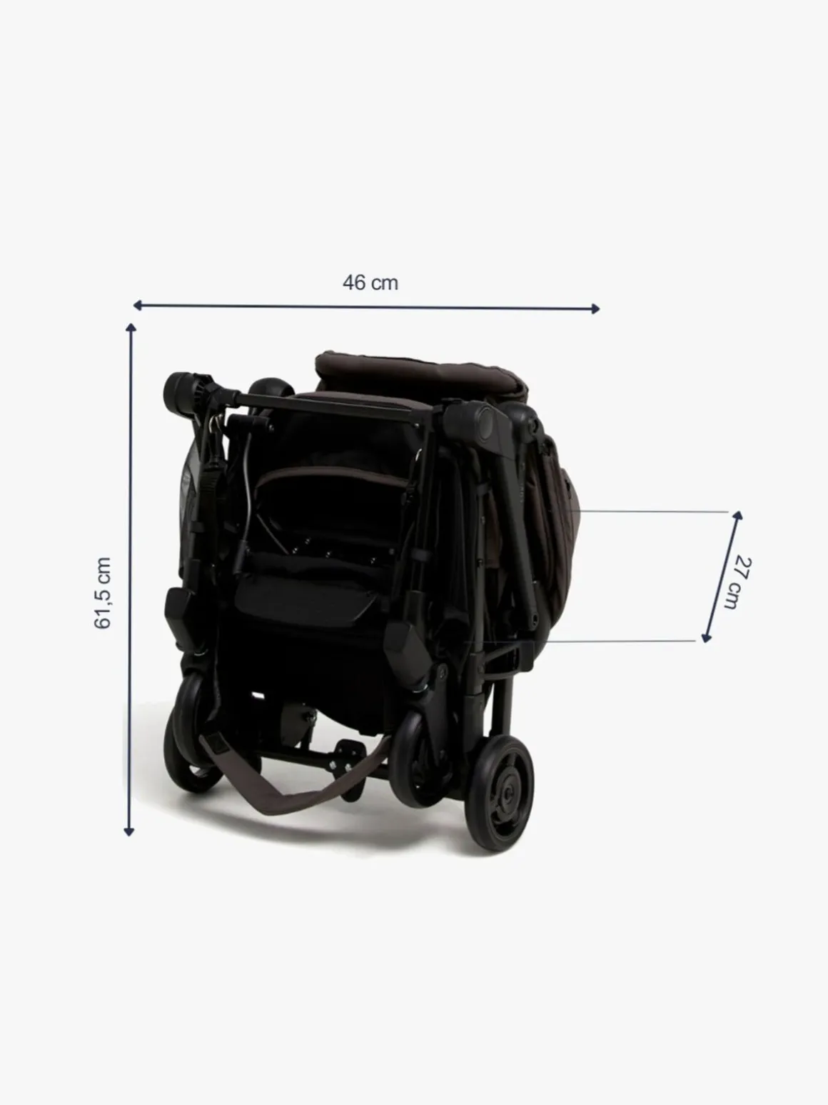 Beemoo Easy Fly Lux 4 Klapvogn, Gull Grey