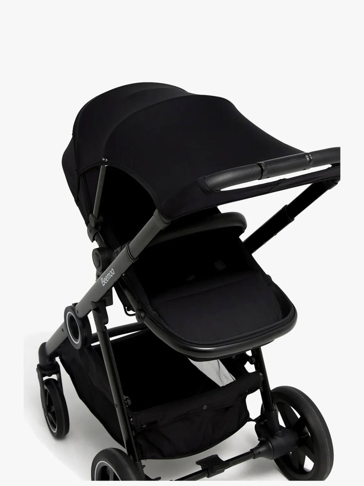 Beemoo Elastisk UV Solbeskyttelse til Vogn & Autostol Baby, Black