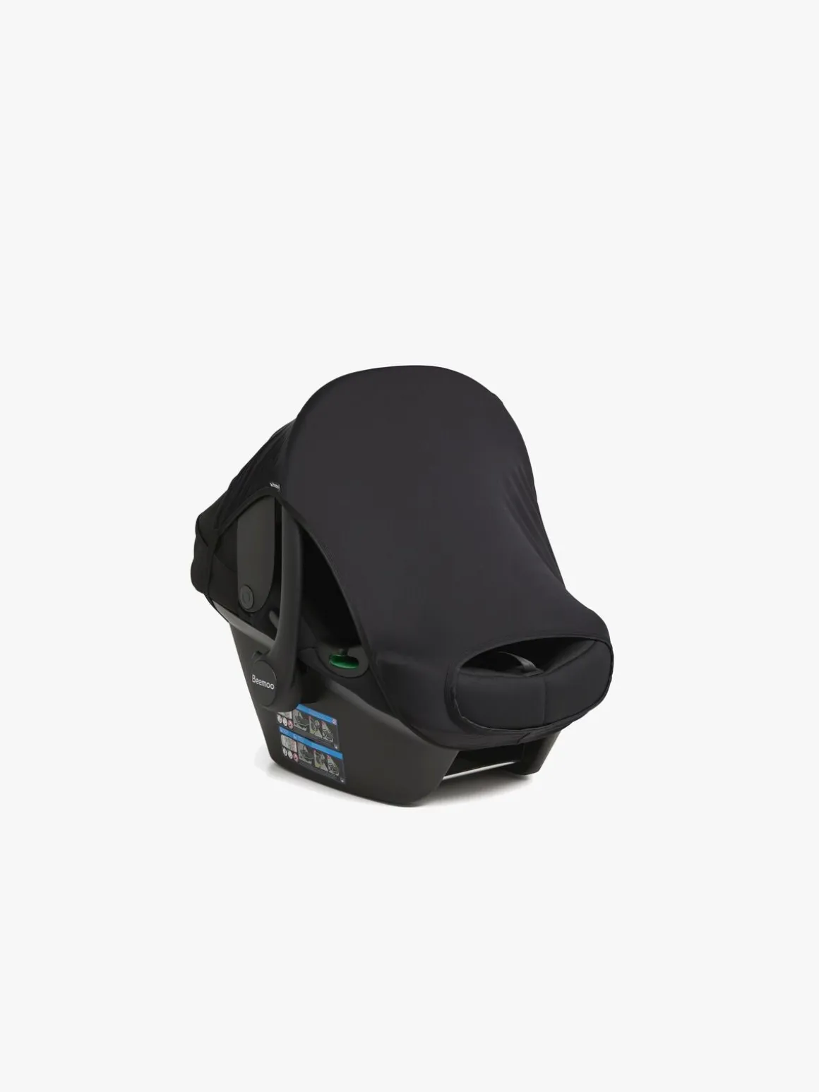 Beemoo Elastisk UV Solbeskyttelse til Vogn & Autostol Baby, Black