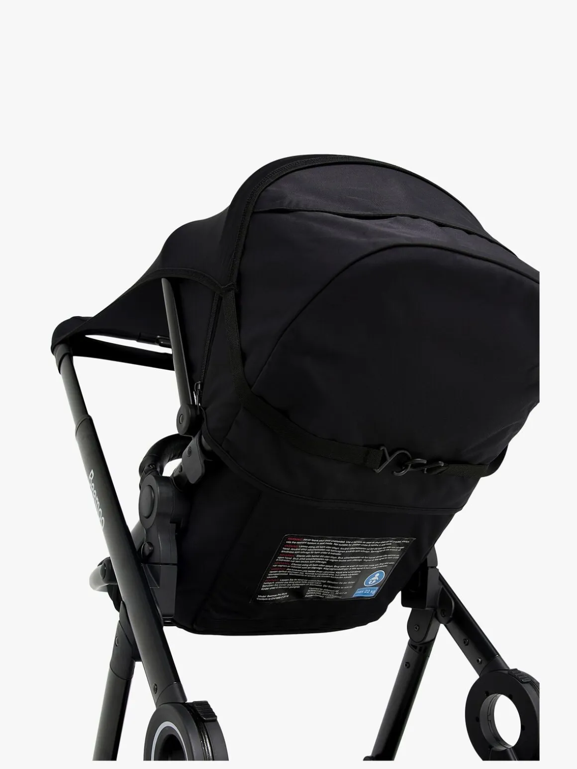 Beemoo Elastisk UV Solbeskyttelse til Vogn & Autostol Baby, Black