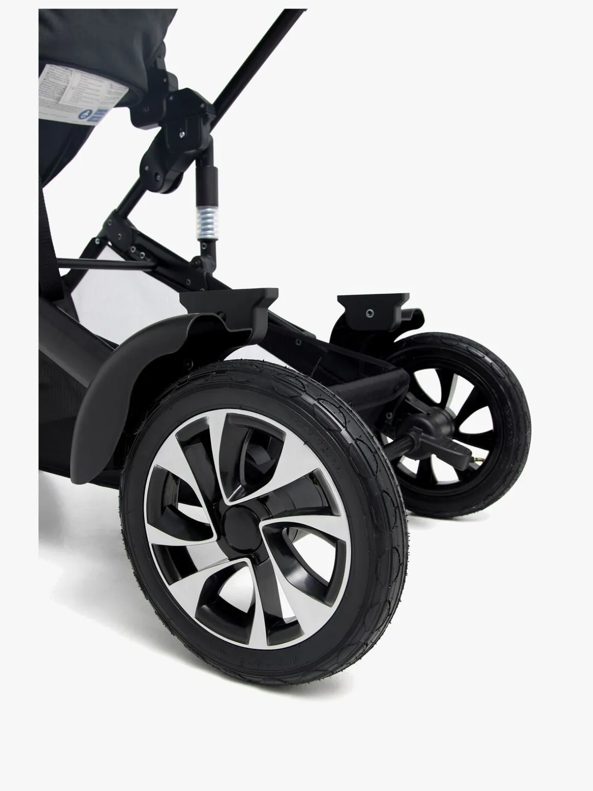 Beemoo Maxi 4 Twin Søskendevogn, Black/Black