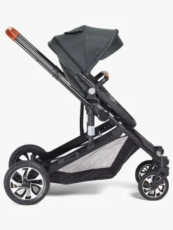 Beemoo Maxi 4 Twin Søskendevogn inkl. Søskendeklapvognsdel, Black/Black